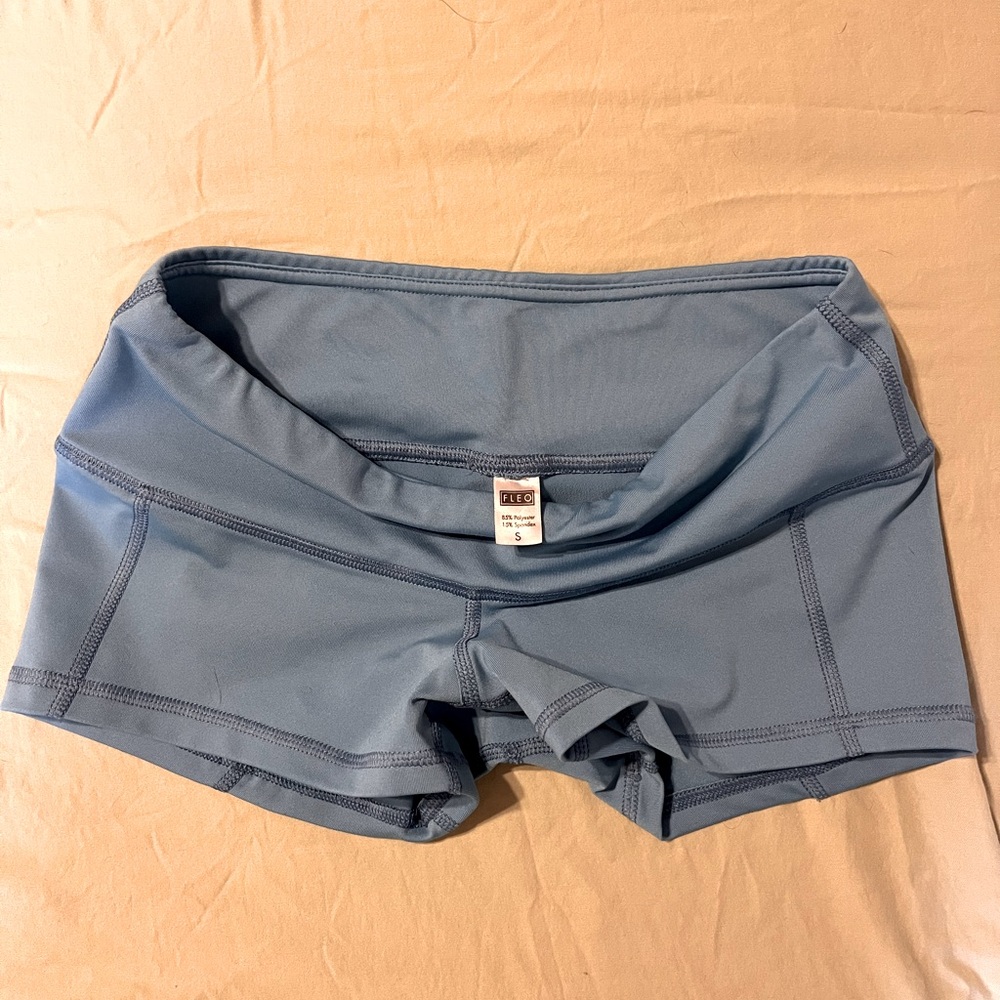 LRC baby blue fleo shorts size small